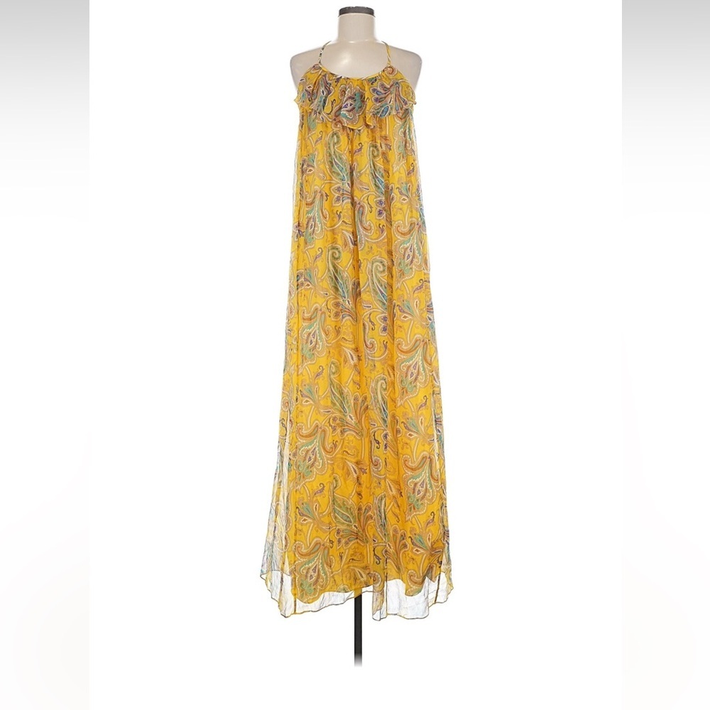 Tibi Silk Paisley Maxi Dress